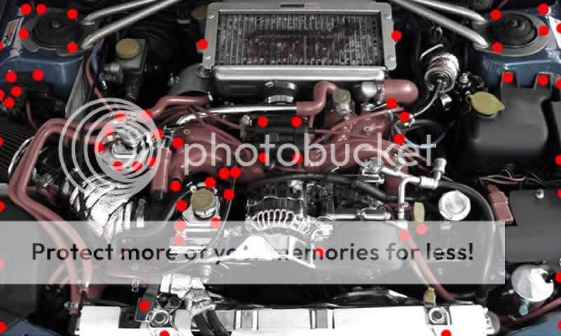 Stainless steel engine bolt kits! - Subaru Impreza GC8 ... subaru brz fuse box 