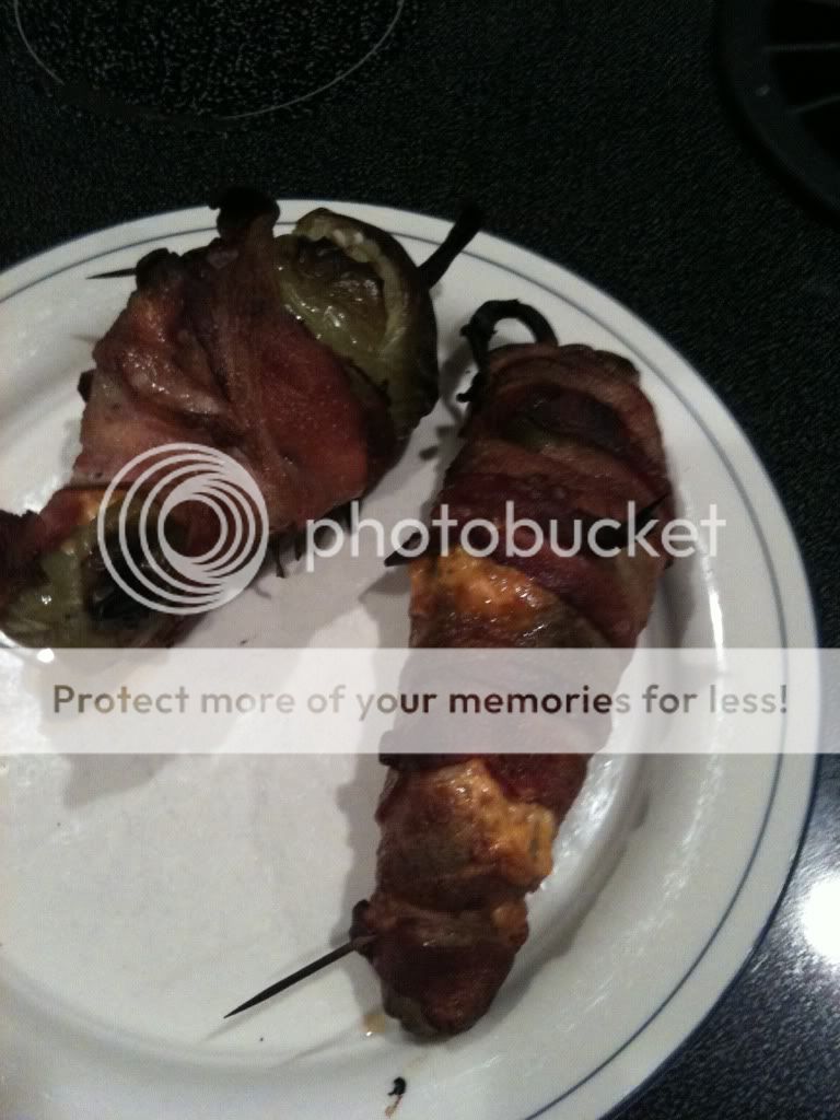 bacon wrapped stuffed cubanelle peppers — Big Green Egg Forum