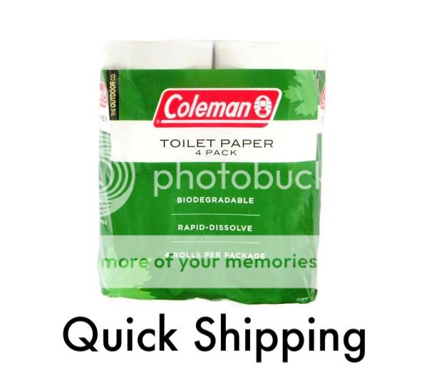 Coleman 4pk Rapid Dissolve Toilet Tissue Paper Camping eBay